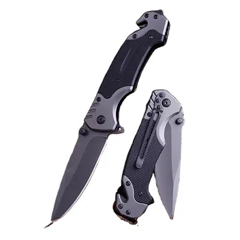 Hot Sell Outdoor Folding Pocket Knife Coating Aluminum Handle Tactical Survival Knives Wholesale Custom Knife Available EVA Box