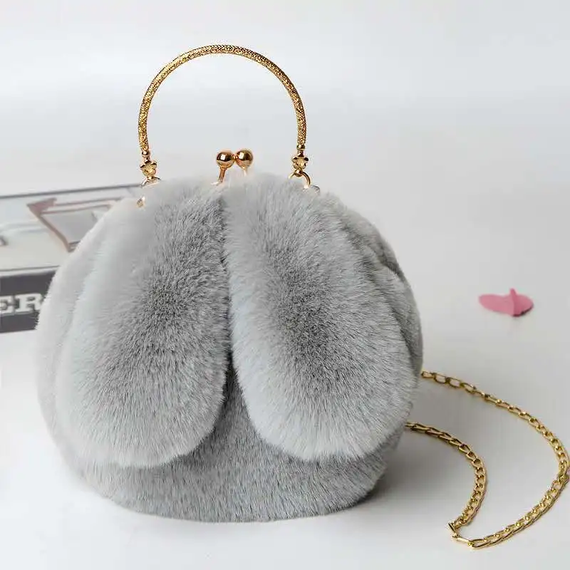 MM RETAILS Bunny Ears Clasp Shoulder Handbag, Shoulder Bag For Girls, Soft Sling Bag, Hand Bag/Sling Bag For Girls, Traveling Bag (Colour May Very)