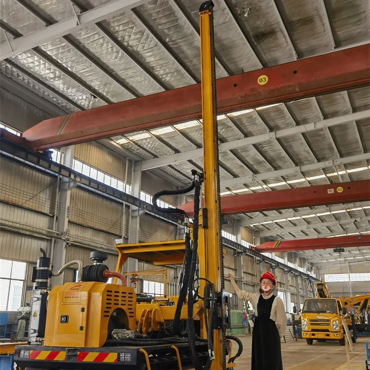 HXR536D-1 Solar Pile Driver Ramming Punching Machine I Beam Channel Pounder Machine