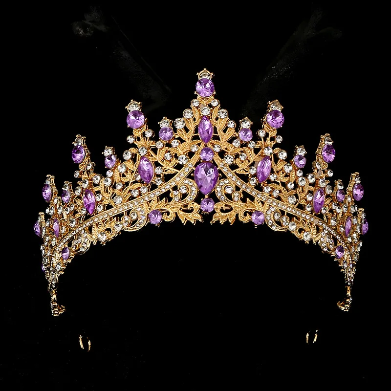 Wholesale Handmade Rhinestone Princess Tiara Luxury Bridal  display picture 3