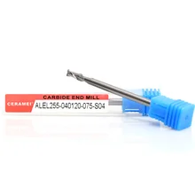 CERAMEI  ISO-Certified Long Flute Flat End Mill | 2-Flute 55° D3-D20mm | Factory Direct for Aluminum Machining D4*12*75L-2T