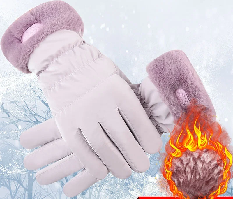 Зимние ветрозащитные теплые термоперчатки