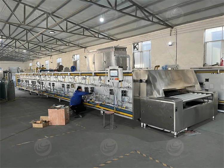 Chain Type Tunnel Biscuit Oven Arabic Pita Bread Bakery Tunnel Oven For