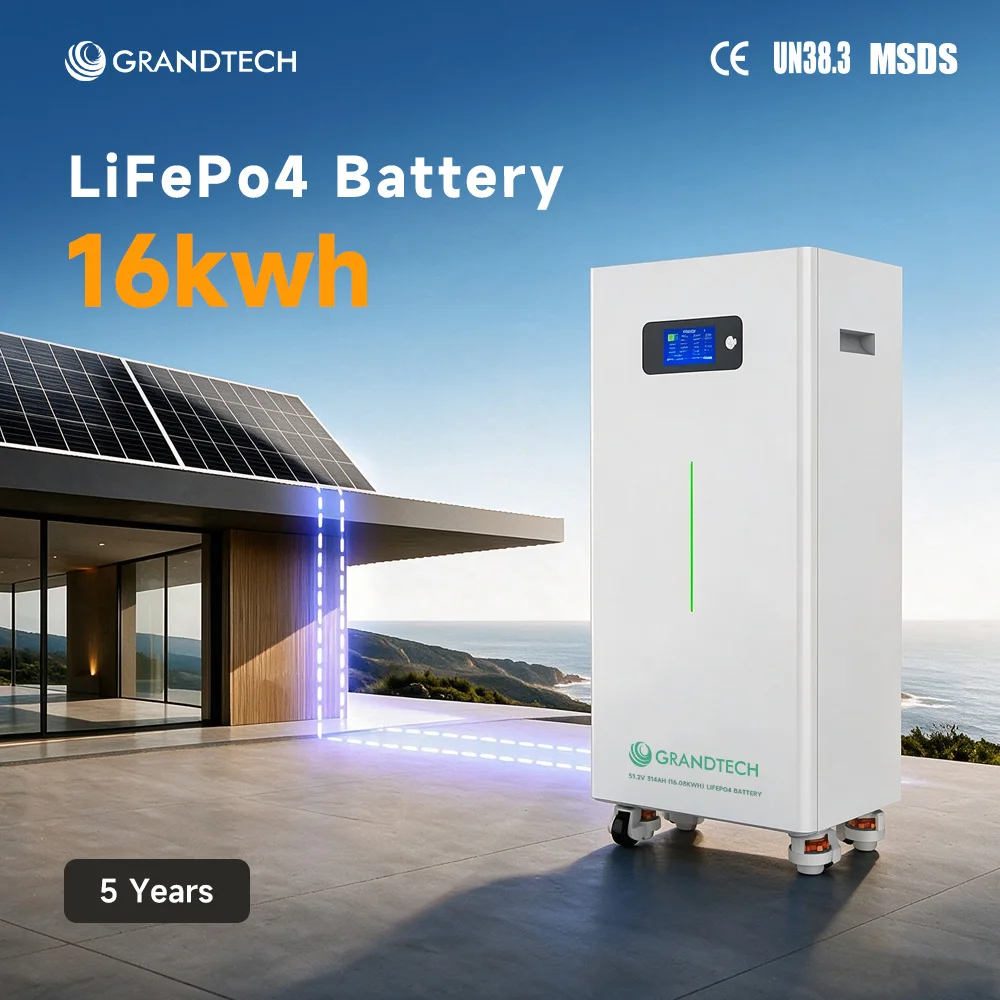 Wholesale 16kWh 314Ah LiFePO4 Battery 6500 Deep Cycles BMS IP20 CAN Power Station Home Energy Storage System