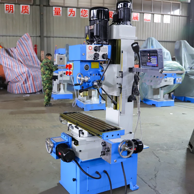 ZX50C Universal Divider 220v Single Phase Power Vertical Auto Drill and Milling Machine Manual Mills