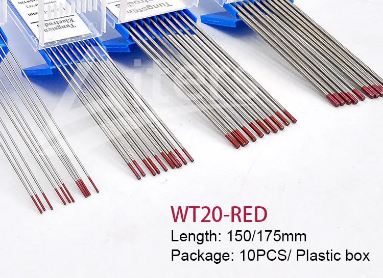 Électrodes De Tungstène Vogelmann ⌀1,6mm - Lot De 10, Longueur 175mm, Type Or (WL15), Pour Soudage TIG