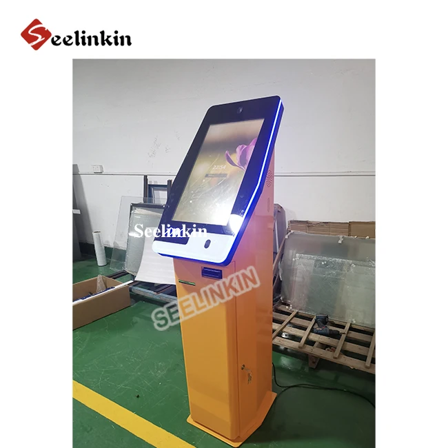 Interactive cash QR restaurant self order digital touch screen stand pc manufacturer internet floor standing payment kiosk