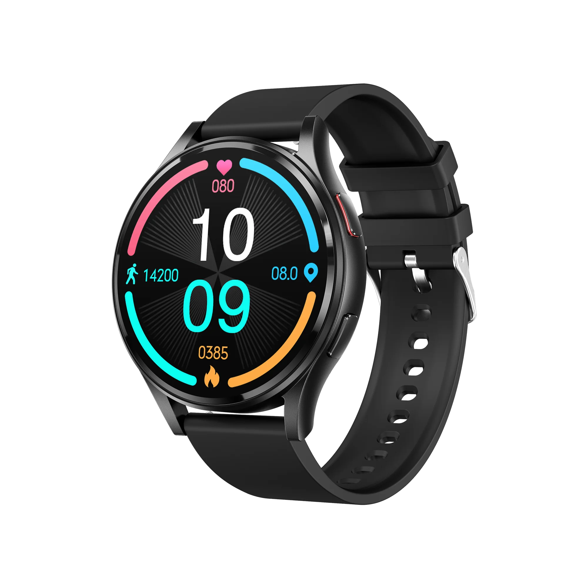 Smart Watch AMOLED Round Screen for Call Heart Rate Blood Pressure HRV Hband