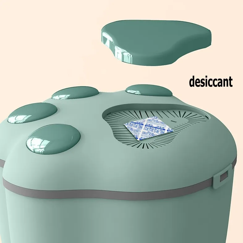 Clipon Opening Pets Cats Food Boxes Plastic Scoop Dog Treats Food