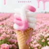 Temperature variant-strawberry ice cream