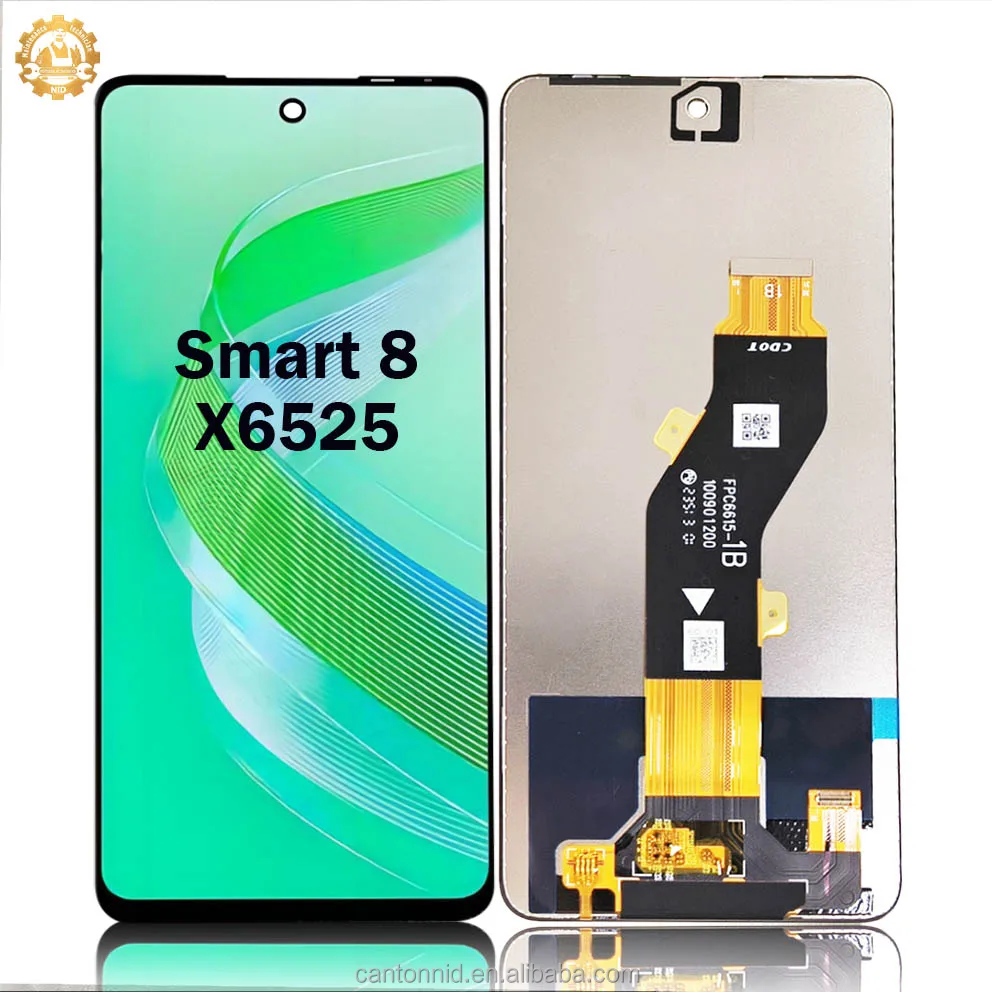 Infinix Smart 8 用 6.6インチ LCD タッチディスプレイ（黒）