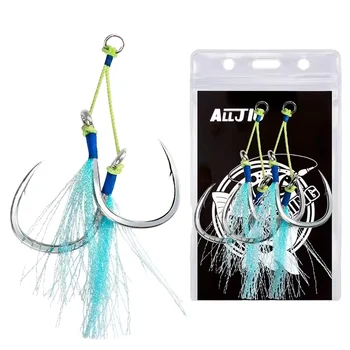Stainless Steel Super Strong Assist Hook for Saltwater & Freshwater Fishing Targeting Big Game (Marlin Shark) and Sea Bass – Hooks – view 4