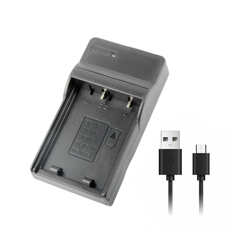 NP-W126 Single USB Charger With Indicator Light NPW126 Battery Charger for Fujifilm X-A1/A2/A3/E1/E2/M1 X-Pro1 Pro2 X-T1 Cameras