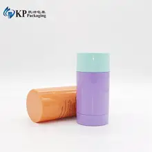 Private Label Manufacturing 15ml 30ml 50ml Deodorant Stick Container 75g Black White Empty Deodorant Tube for Hair Wax Stick