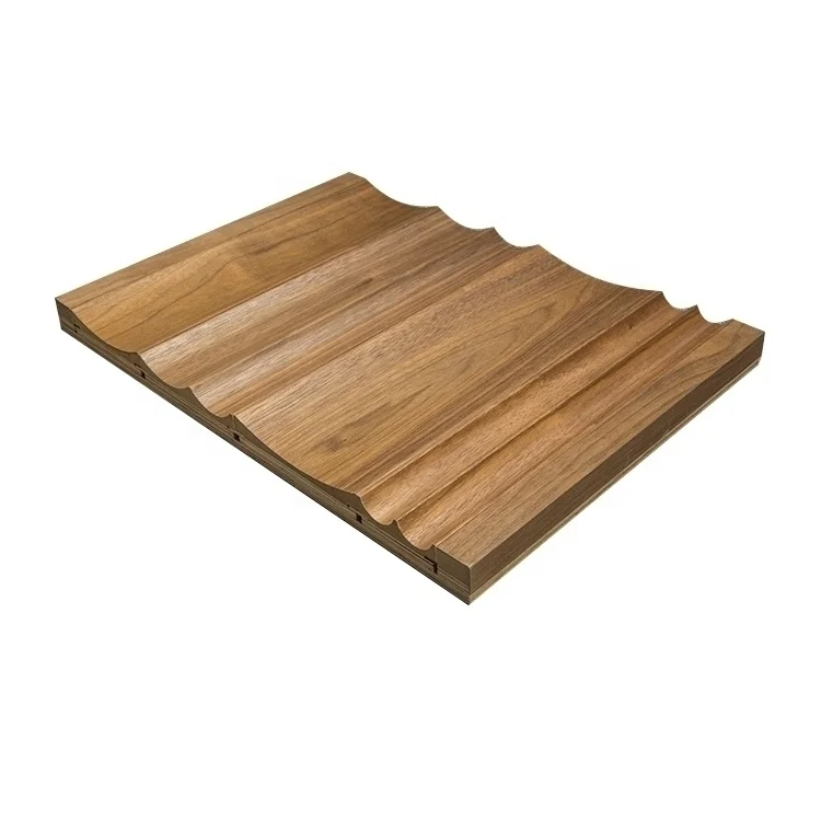 MUMU Composite Cherry Oak Pine Walnut Wainscoting Wood Veneer Wall Panels Wooden Plain Boards