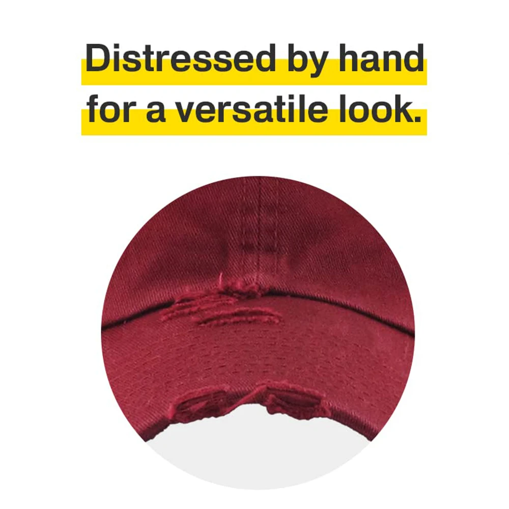 Custom 6 Panel Washed Out Distressed Unstructured Luxury Hats for Men With Custom Logo Dad Hat
