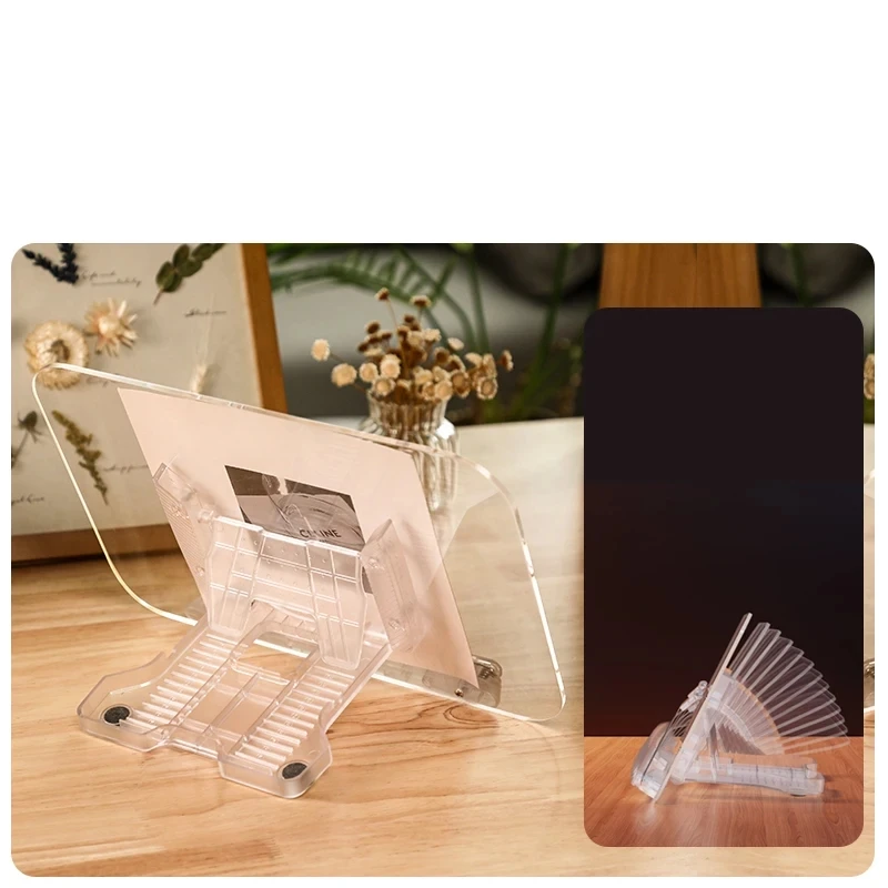 Luxury Acrylic Open Book Display Stand X Shape Acrylic Book Holder