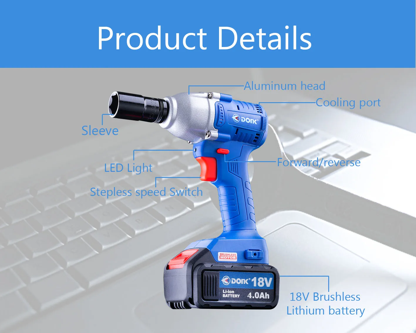 Умелый производитель бесщеточный Электрический ударный