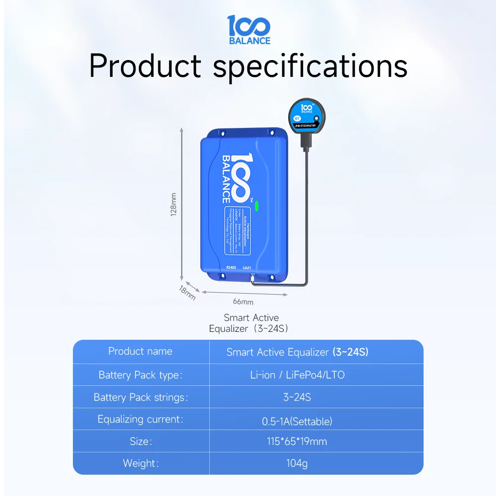 16S 1A Smart Active Balancer - Efficient Battery Management