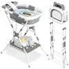 Baignoire bébé Grey-Bear avec support + Thermomètre + Filet de bain