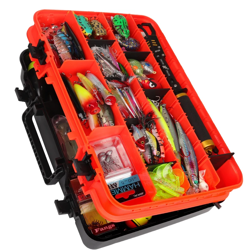 HISTAR Double Layer Fishing Tackle Box - Durable & Versatile