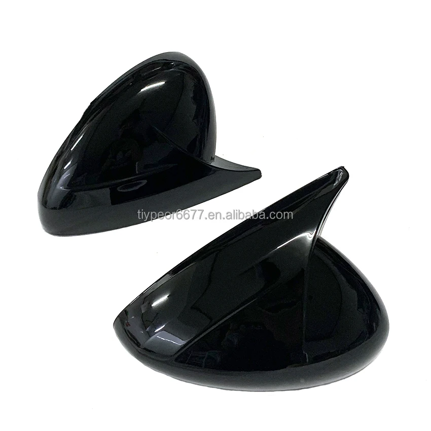 product for peugeot 208 308 508 2008 gloss black ox horn tiypeor side rearview mirror cover caps tiypeor-5