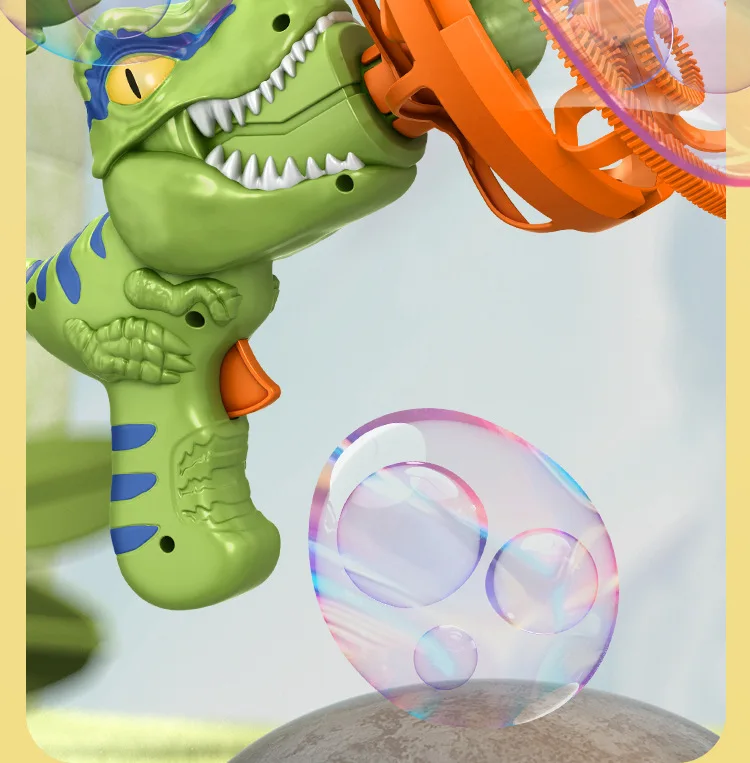 HYUE Summer Outdoor Automatic Electric Fan Standing Bubble Machine Dinosaur Bubble Bomb Teen Christmas Party
