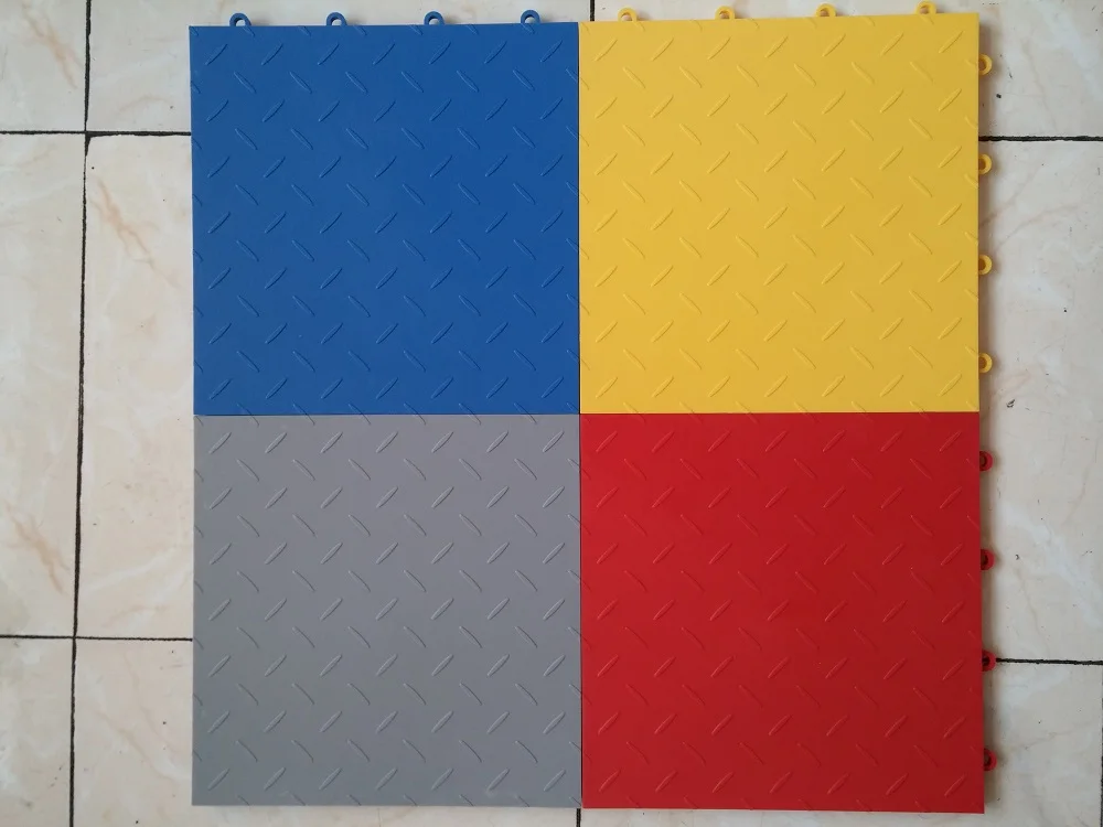 Eco Friendly Anti Skid Interlocking Garage Floor Tiles Pvc Garage Floor