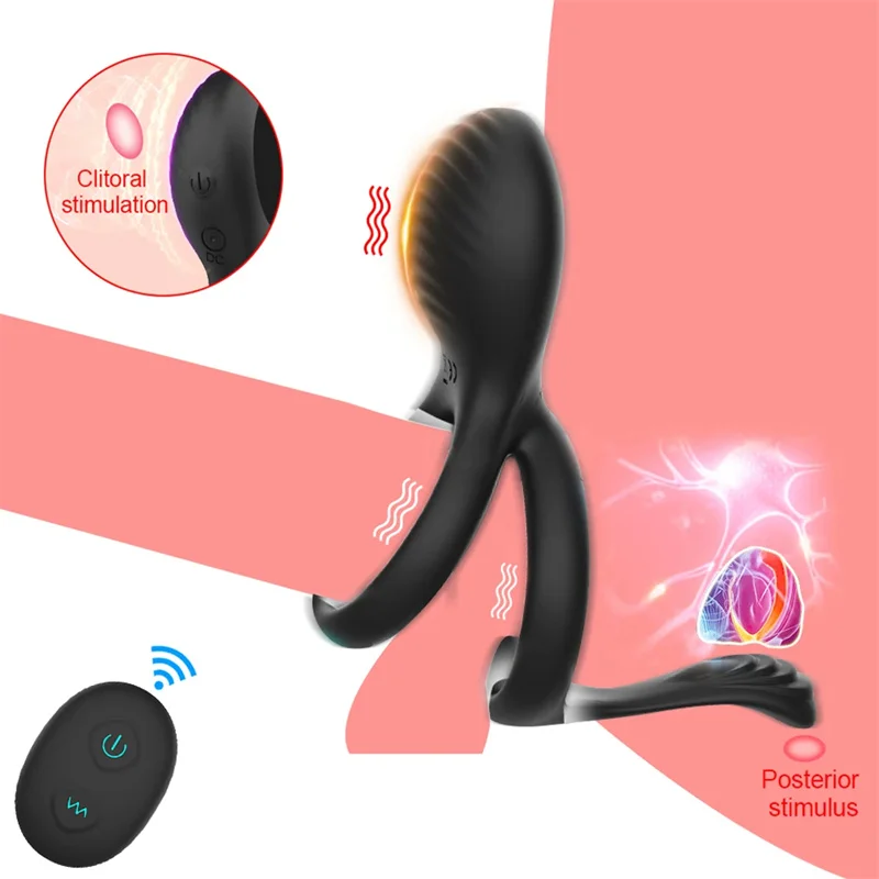 Amazon Best Selling Adult Sex Toy for Prostate Massager Dtimulating  Vibrator Penis Ring Remote Control Penis Cock Ring