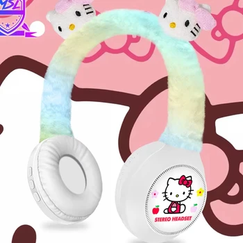 Hot Selling MSL-816 Plush Wireless  Earphones Cartoon Headworn with LED Battery Indicator