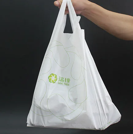 Hot Plastic Bags Pollution Bags Work Household Packaging Products  Collection to Shop Plastic t Shirt Bag