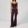 gilet/pantaloni viola scuro