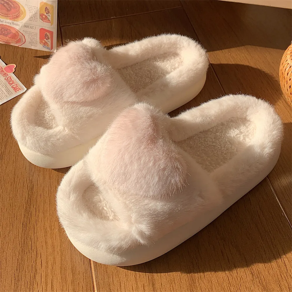100% New Style Good-Looking Home Slipper Shoes Fluffy Fur Slippers 2024  Women Home Slipper