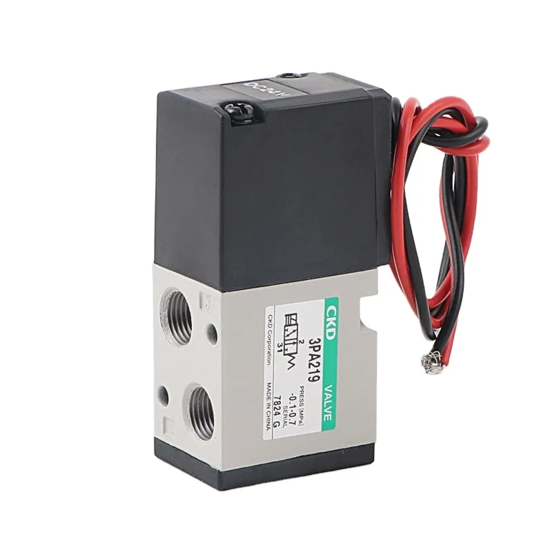 Baomain 4V230C-08 Pneumatic Solenoid Valve – AC110V, 5-Way 3-Position, PT1/4, Internally Piloted 1 thumbnail image