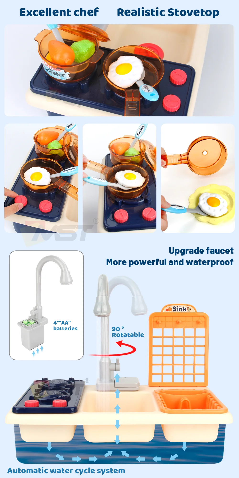 Mst厨房烹饪水槽套装玩具模拟水流假装玩厨房玩具为孩子 Buy 厨房套装玩具假装游戏 厨房套装玩具为孩子 厨房的女孩product On Alibaba Com