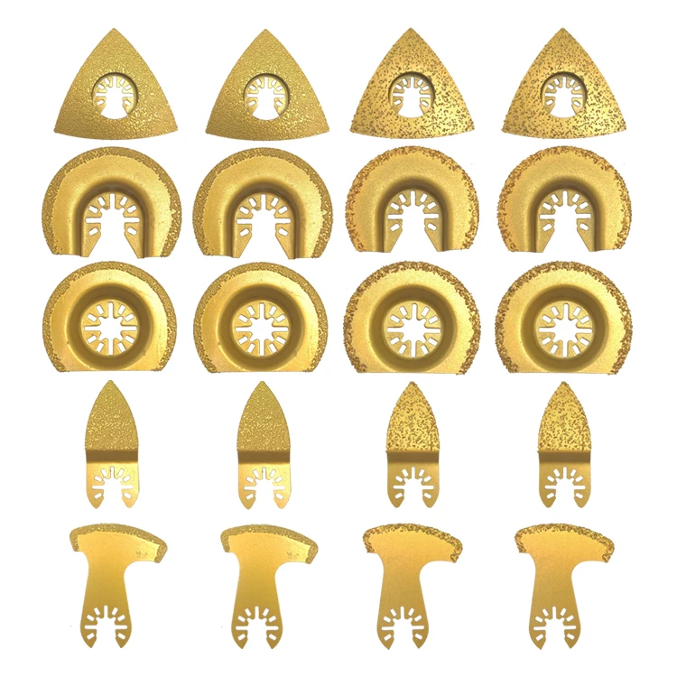 Oscillating Tool Diamond Oscillating Blades for Polishing Cement Grit Grinding and Grout Removal and Ceramic Tile - Multi Tool