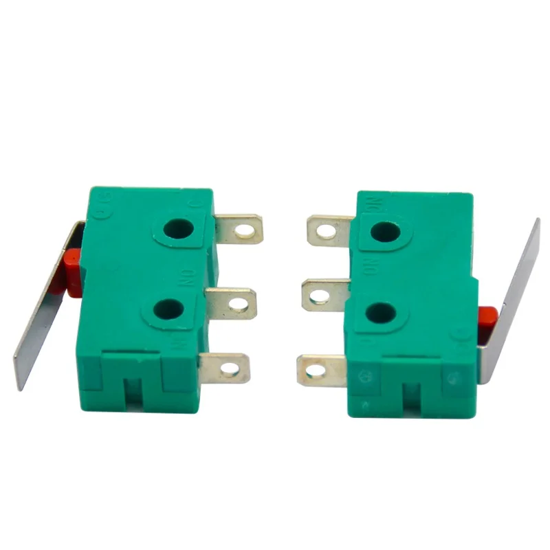 Small Microswitch KW4-3Z-3 Travel Limit Switch Three Leg Roller with Handle 5A 250V Key Switch
