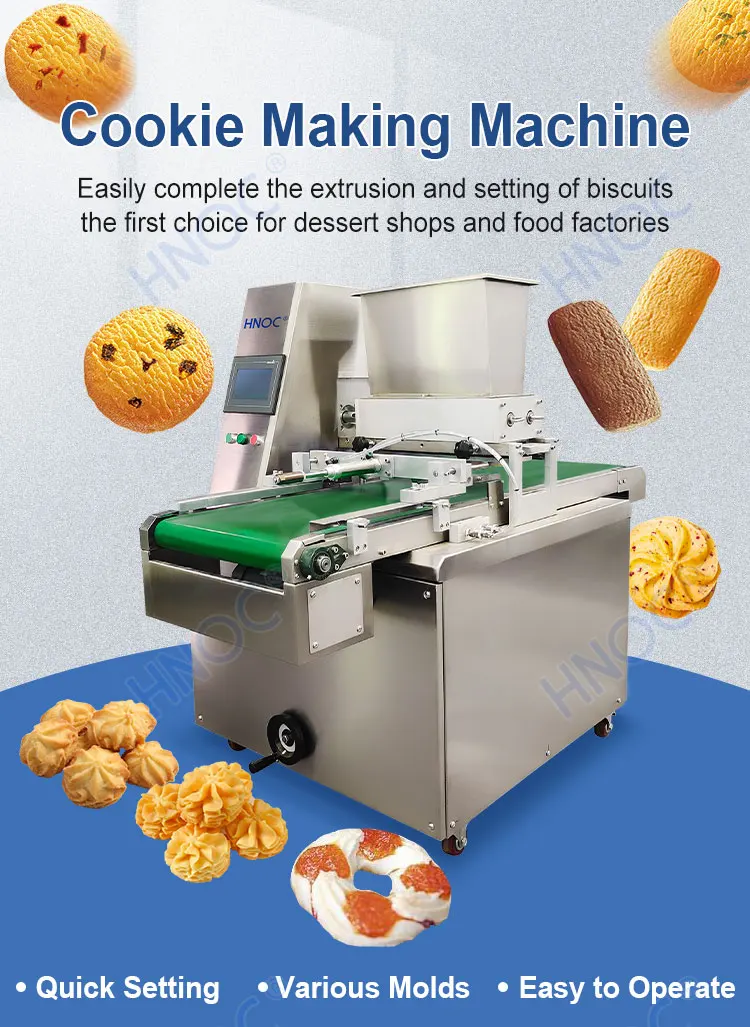 Automatic Decorate Extruder Drop Cutter Fortune Depositor Small Cookie