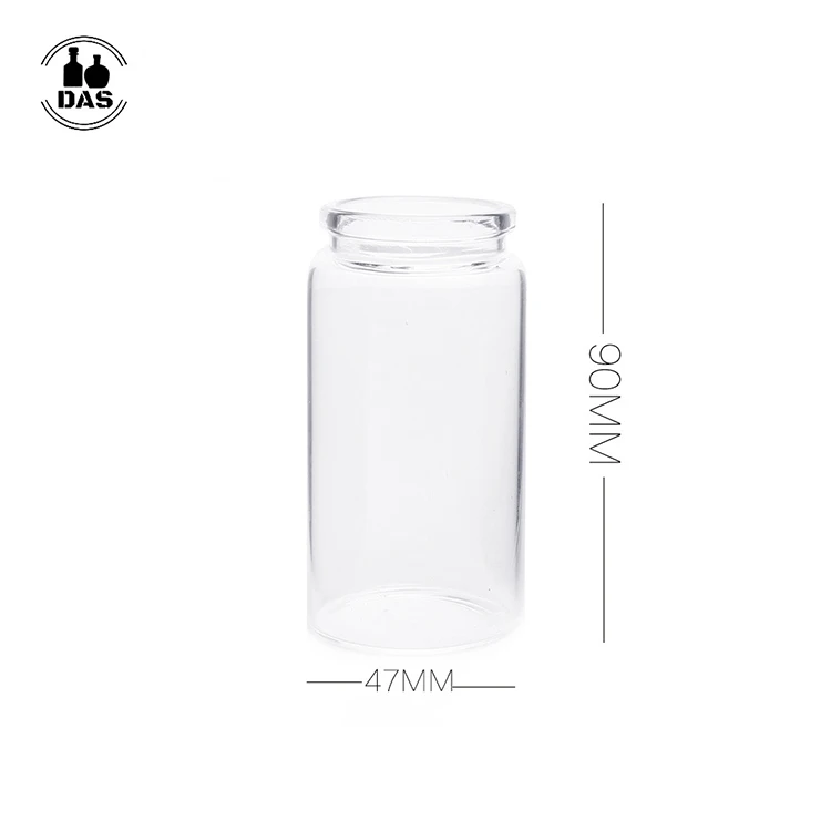 Storage Bottle 100ml Small Glass Bottles Vials Jars with Cork Stopper 47x90mm