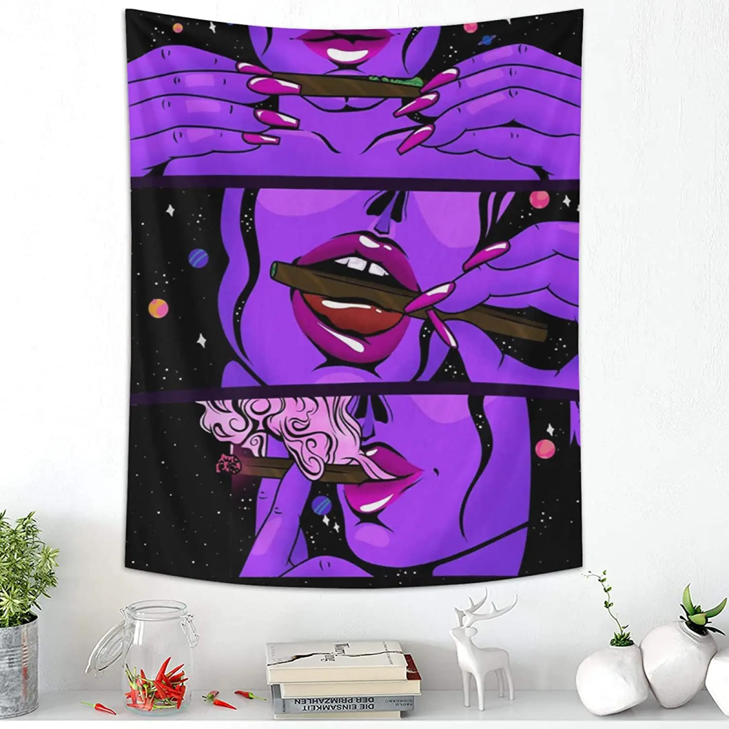 Hippie Wall Big Tapestry - Psychedelic Art for Room Decor