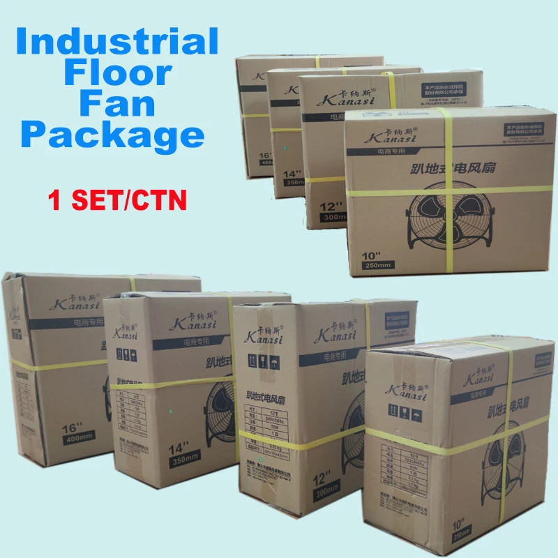 Electric Motor Cooling  Industrial Design High Velocity Metal Blades 14 16 18 20 Inch Speed Coil  Floor Fan details