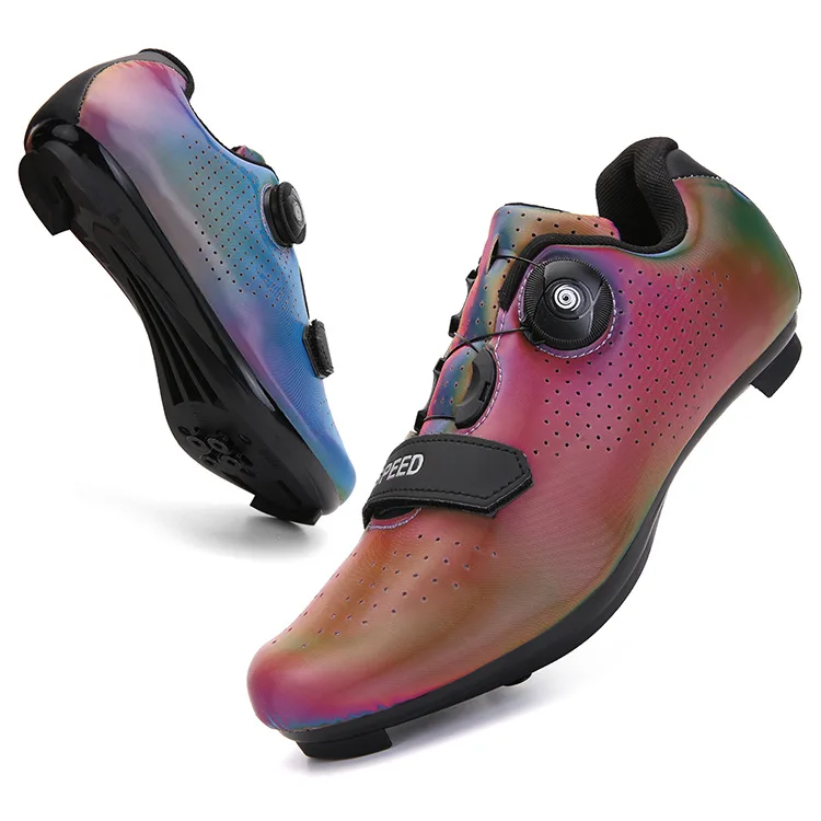 Pure Black Anti-Slip Men's Cycling Sports Shoes Hard-Soled Wear-Resistant for Autumn Winter Spring Summer Mountain Road Bike