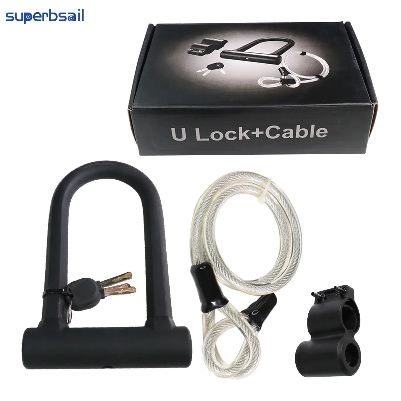 Superbsail Bicycle U Lock Anti-theft MTB Road Mountain Bike Lock Bicycle Accessories U-Locks Cycling