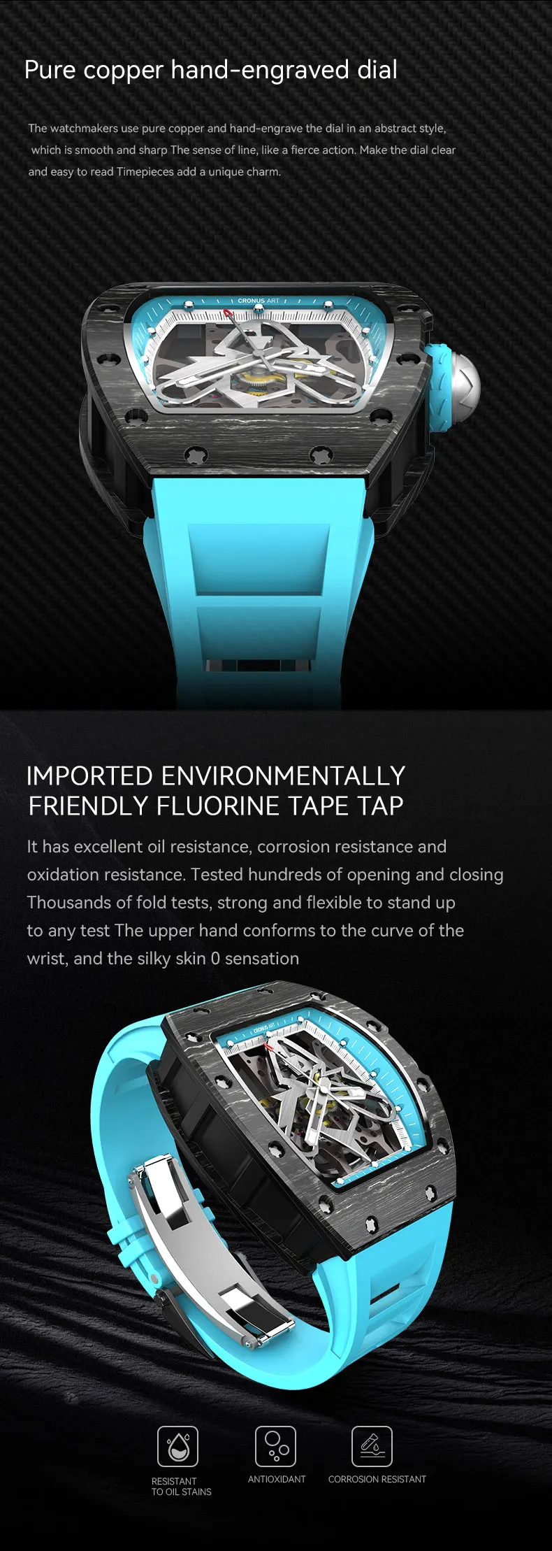 Best Quality Ninja Elements Nft Carbon Fiber Watch 50mm Tourbillon ...