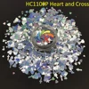 silver heart and cross