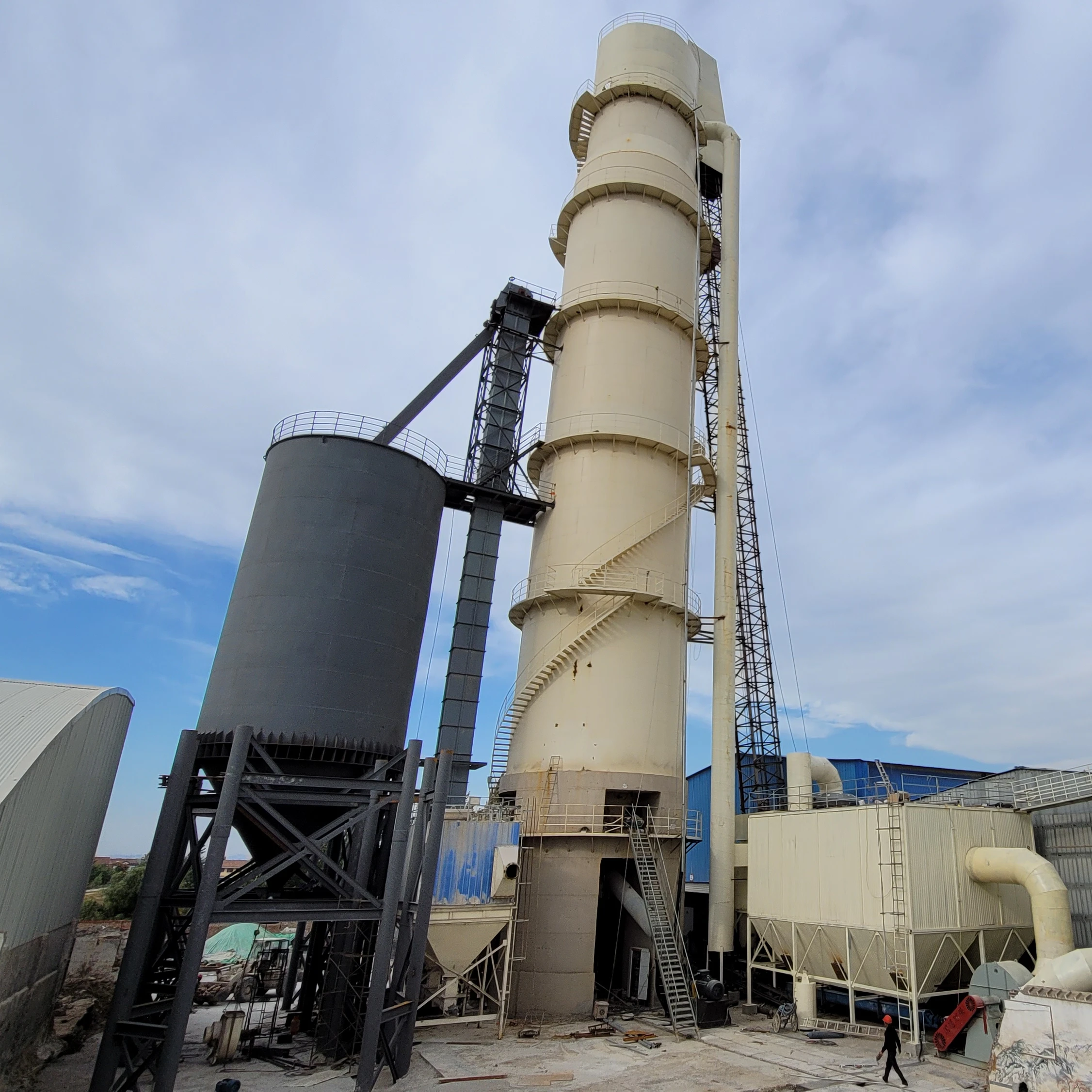 Cement Clinker Lime Production Line Rotary Vertical Cement Kiln Dust