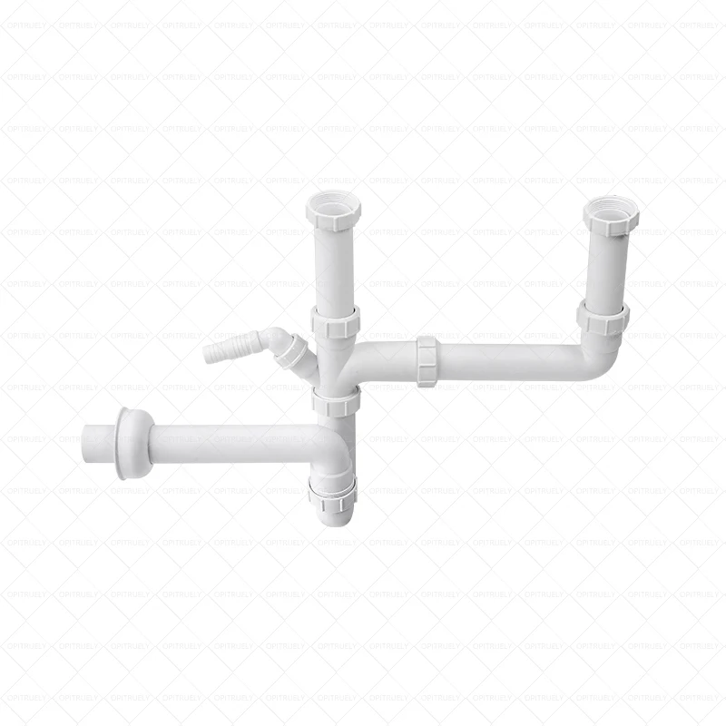 Opitruely Expandable Flexible Kitchen Sink Fittings Sewer Drain Trap