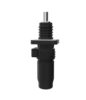 Screw type-plug+socket-black