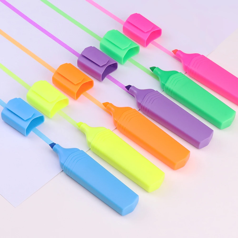 Oem Support Logo Fluorescent Highlights 6 Color Stationery Set Multi ...