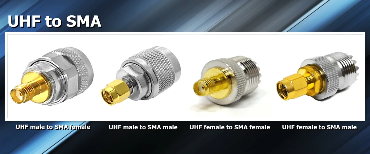 RF connectors UHF SO239 PL259 Male Female To N Type SMA BNC UHF F UHF Male Female Connector RF Coaxial Coax Adapter details